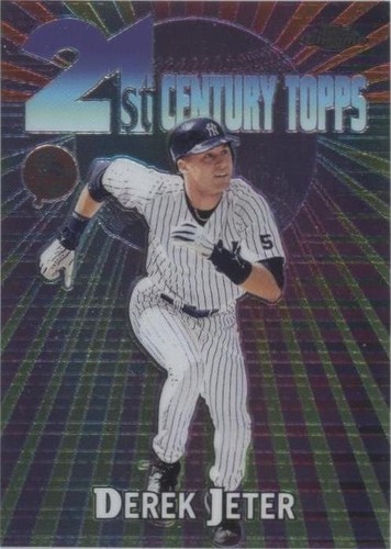 Derek Jeter 1999 Topps Chrome Super Chrome Refractor Card#14