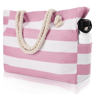 fauson Beach Bags for Women - Large Tote Bag Waterproof Large, Red