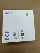 Oura Ring Gen 3 HORIZON SILVER Size 10 - ACTUAL PICTURES