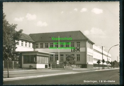 STUTTGART SINDELFINGEN - IBM Werke Foto AK ~1955 - AR82