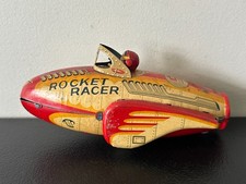 Vintage - 1950's - MODERN TOYS - ROCKET RACER - Tin Friction Space Toy JAPAN
