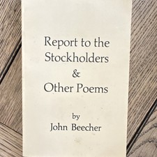 John Beecher Report to the Stockholders Signed Facsimile Softcover Red Mountain