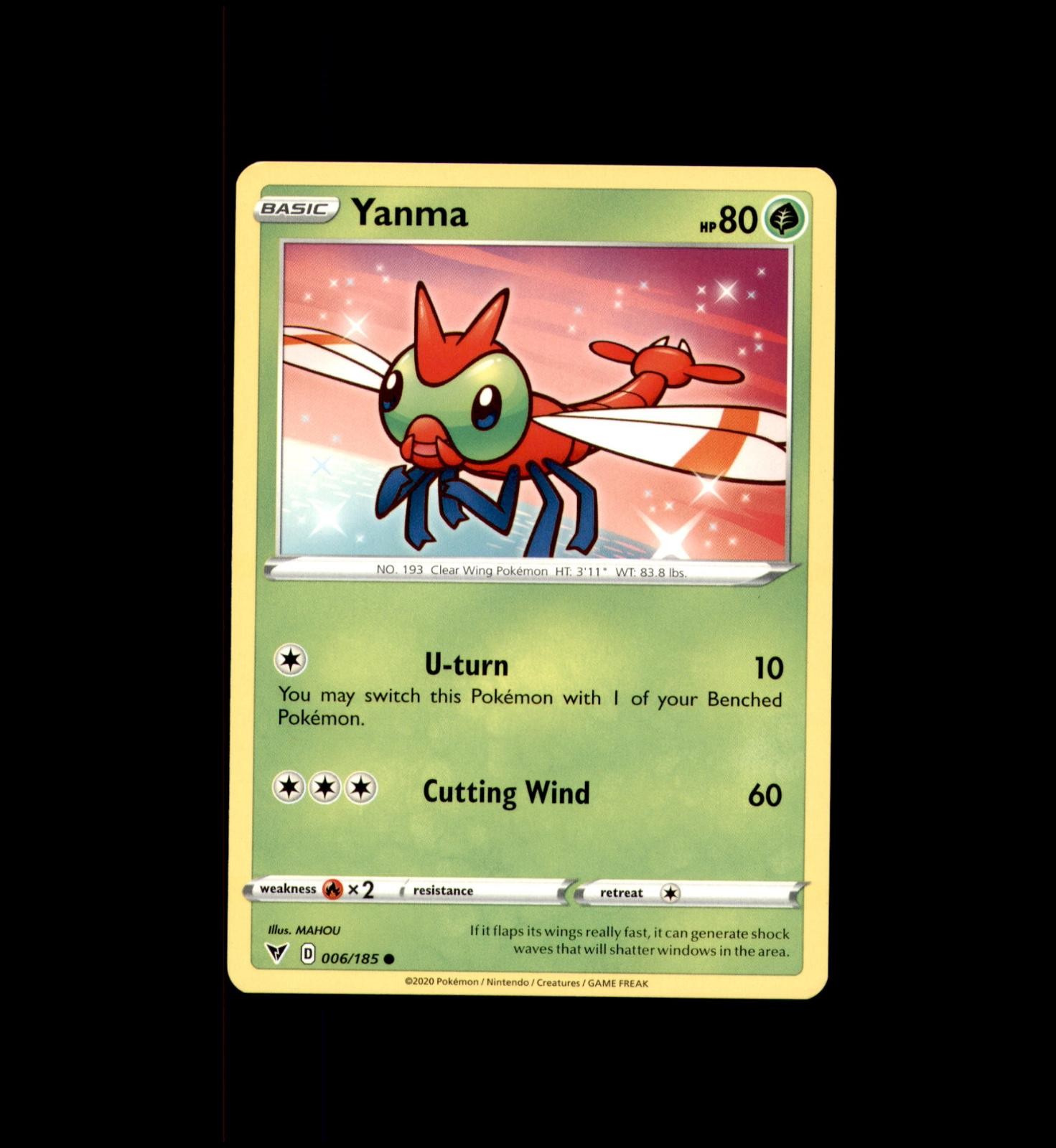Yanma 006/185 Common Vivid Voltage Pokemon Near Mint