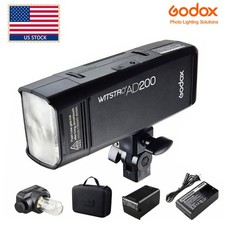 Godox AD200 2.4G TTL 1/8000s Double Head Pocket Flash Speedlite With Carry Case