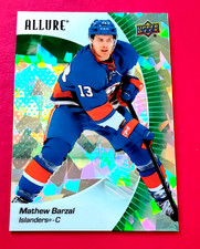 2023-24 MATHEW BARZAL 39/99 Green Rainbow New York Islanders #41 UD Allure