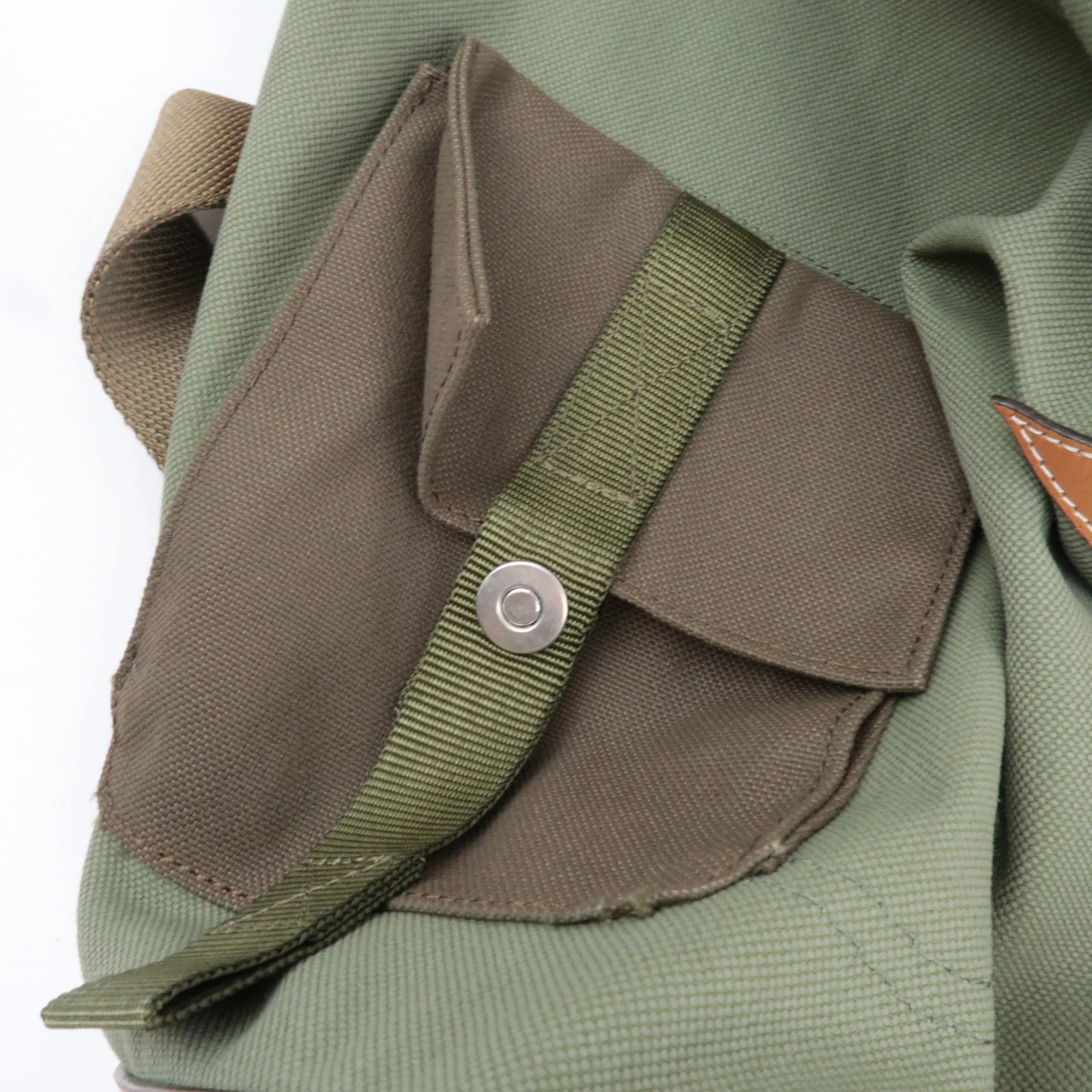 LOEWE Anagram Convertible Backpack Canvas Khaki A… - image 19