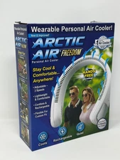 NEW Arctic Air Freedom Personal Air Cooler Portable 3-Speed Recharging Neck Fan