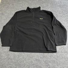 Rocky Fleece Pullover Mens Size XL Black Quarter Zip Mock Neck Outdoor Jacket