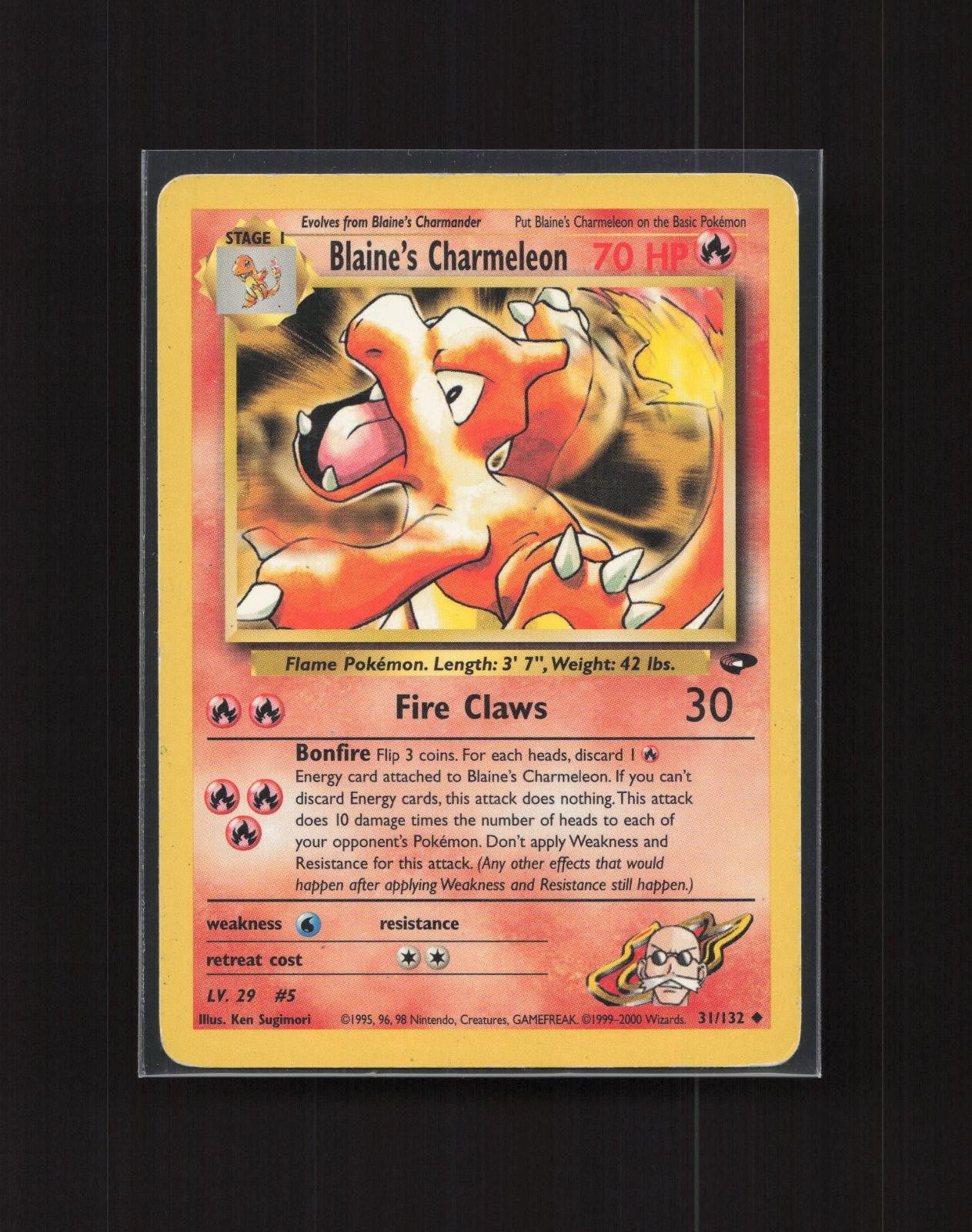 Blaine's Charmeleon 31/132  U Gym Challenge Pokemon WOTC 2000 EN MP