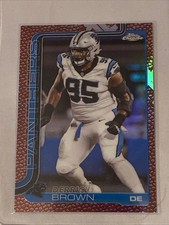 2025 Topps Chrome Derrick Brown #47 Football Leather