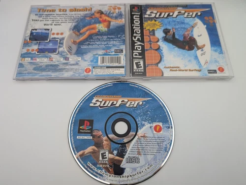 Championship Surfer Sony PlayStation 1 PS1 Black Label Complete Near Mint Disc