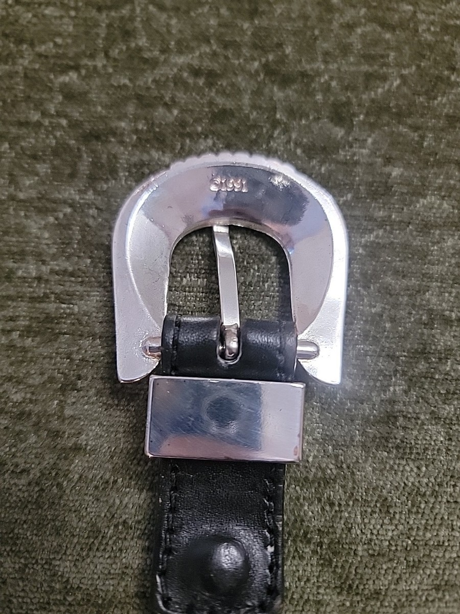 Brighton 1991 Beaded Aztec Southwest Black Braided Leather Belt Silver Buckle M Brighton | Accessories | Brighton Beaded Leather Silver Belt  main image 3
