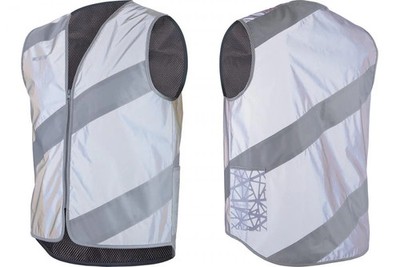 Wowow Sicherheitsweste Roadie Jacket Full Reflective, Größe L, grau  Hochref...