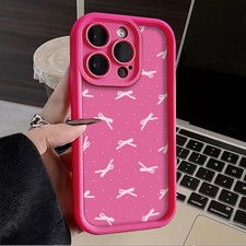Case For iPhone 17/16/15/14ProMax/13/12/11/XR/X/8 Bowknot ShockProof Phone Cover