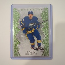 2025-26 Upper Deck Artifacts JJ PETERKA Lime Green Buffalo Sabres 028/125