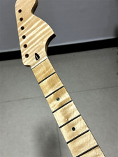 Low price Gloss stainless 22Fret Flame maple Electric guitar neck part big head