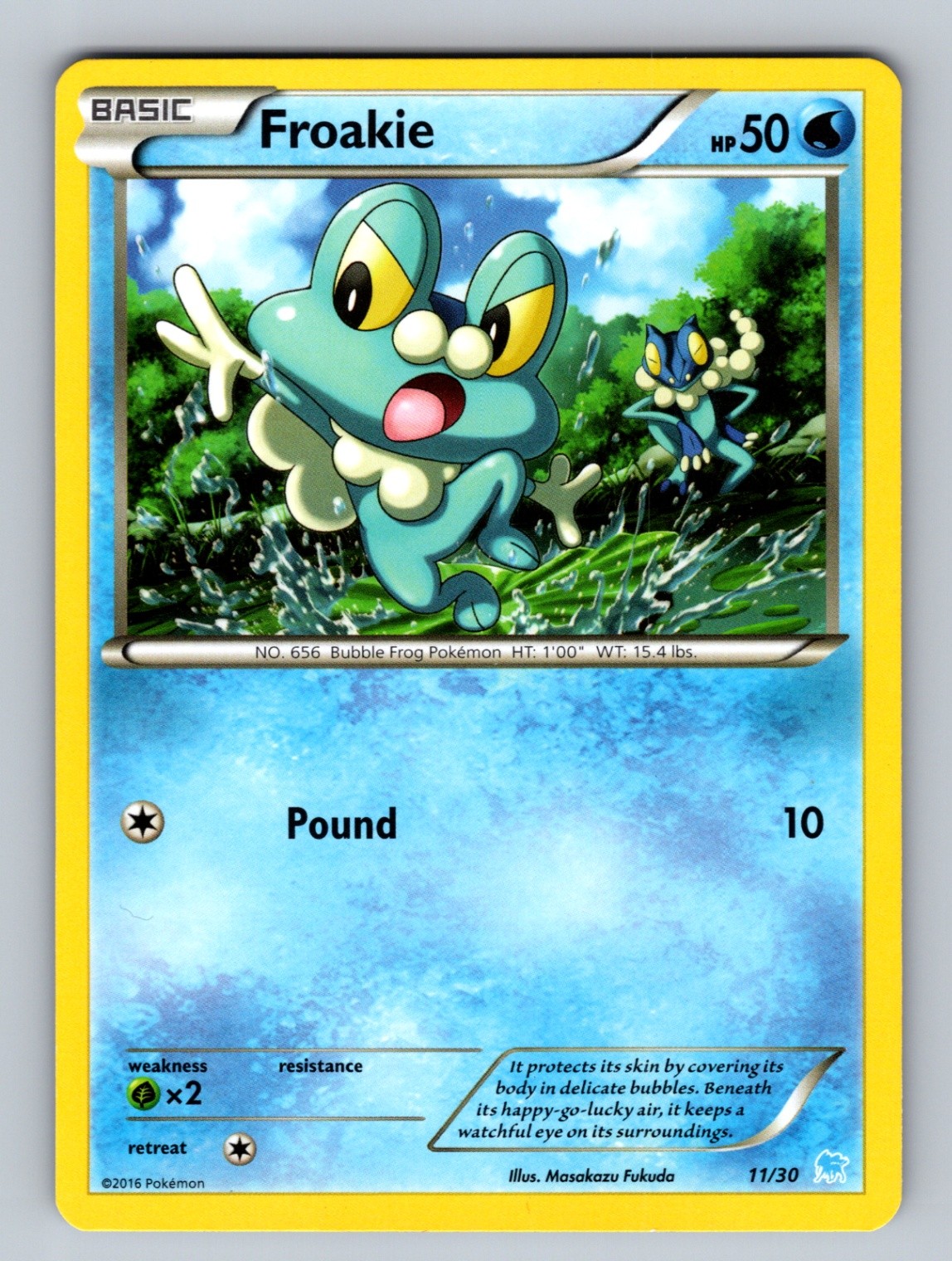 Froakie 46/162 Common XY - BREAKthrough LP - NM Pokemon TCG