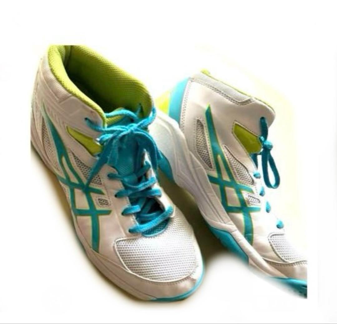 Asics Gel-Bash Sneakers White Yellow Blue 25cm Men's Athletic Shoes thumbnail 2