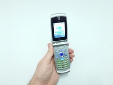 NEC e616 Silber (Entsperrt) Handy Brick Vintage 3G Folie Requisite Älteste Basic