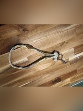 Beige Braided Leather Keychain/Phone Accessory/bag charm