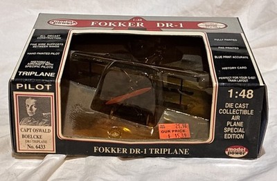 Model Power Fokker Dr-1 Triplane, Capt Oswald Boelke, 1:48 Scale, No. 6433
