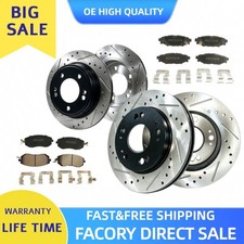 Front Rear Rotors Brake Pads Fits 2.5l 2014 2015 2016 2017 2018 Subaru Foreste