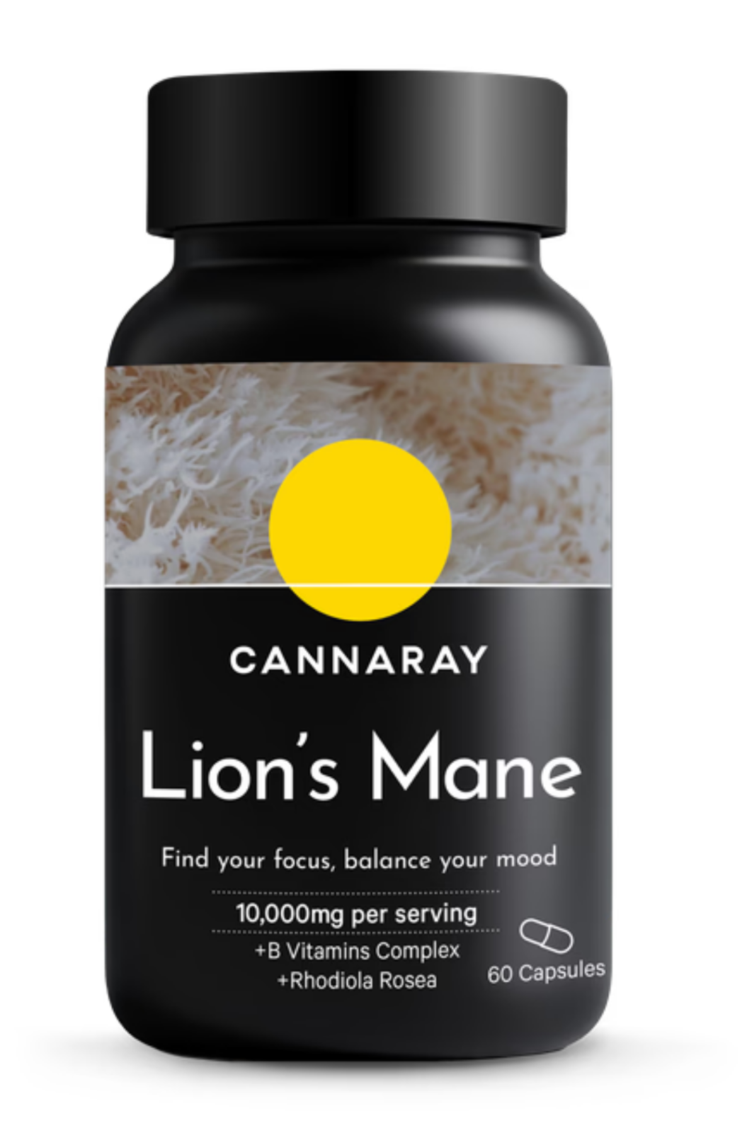 Cannaray Lion's Mane Capsules 10,000 mg 60 Capsules rrp £25