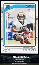 Bub Means 2024 Panini Donruss Rated Rookie RC New Orleans Saints #362