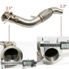 Downpipe acciaio inox 76 mm per BMW X3 E83 X5 E70 X6 E71 3.0d motore M57N2 DE DHL