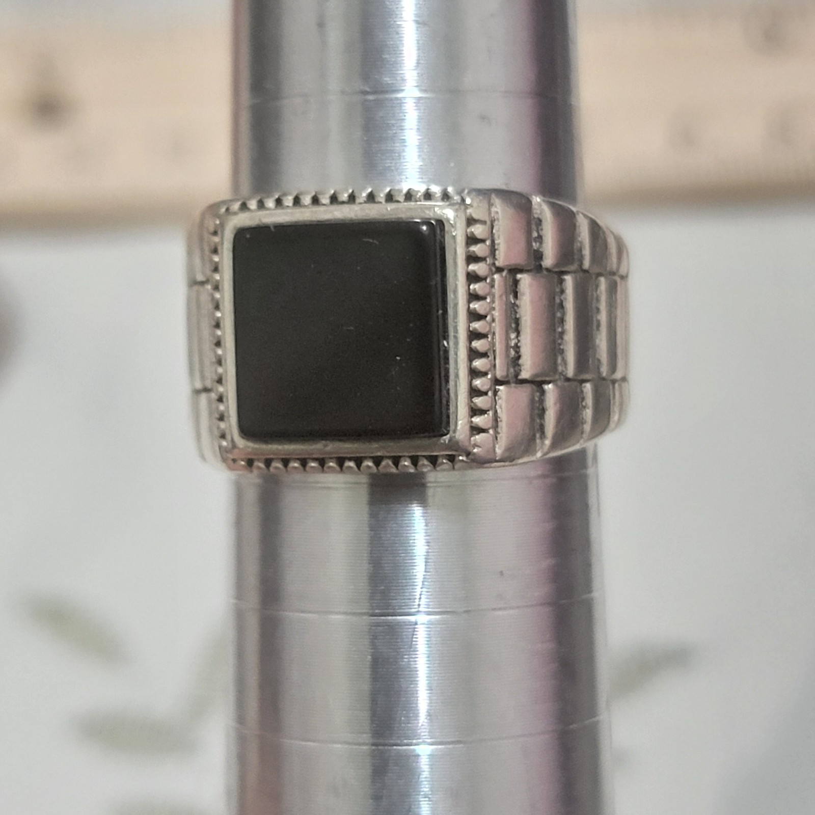 Onyx Stone Watch Strap Design Solid 925 Sterling … - image 5