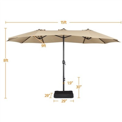 best hanging patio umbrella 10FT Offset Cantilever Patio Hanging Umbrella Outdoor Market Umbrella Sun  Shade