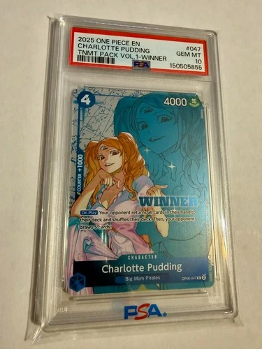Charlotte Pudding OP06-047 Winner 2025 One Piece TNMT Pack Vol. 1 PSA 10 POP 38