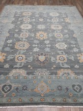 TURKISH OUSHAK RUG.MODERN MULTICOLORED AREA R...