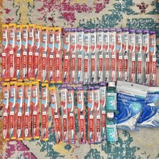 Lot of 36 CVS Health Dual Clean Soft/Medium Toothbrushes, Floss Picks, Mouthwash