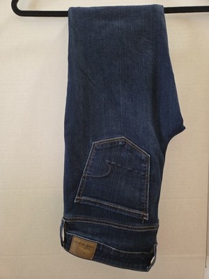 American Eagle Womens Next Level Stretch Skinny Jeans Dark Wash Blue Denim Sz 8