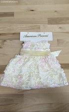Doll Exquisite Special Occasion Dressy Dress Cream Pink