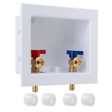 Pex A Washer Box, 1/2 Inch Pex A Expansion Inlet x 3/4 Inch MHT Outlet, Washi...