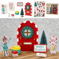 WichteltüR ElfentüR Weihnachten Weihnachtsdeko Wichtel TüR ZubehöR Set Miniatur