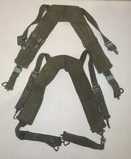 US Army Suspenders Field Pack Combat M-1956 Vintage Military Vietnam War A6