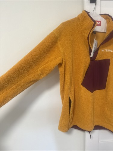 Adidas 🌟 Terrex Herren Polar Fleece XPL FLOR DRUCKKNOPF Größe: SMALL IB1138 Einzelhandel $ 140 - Bild 2 von 8