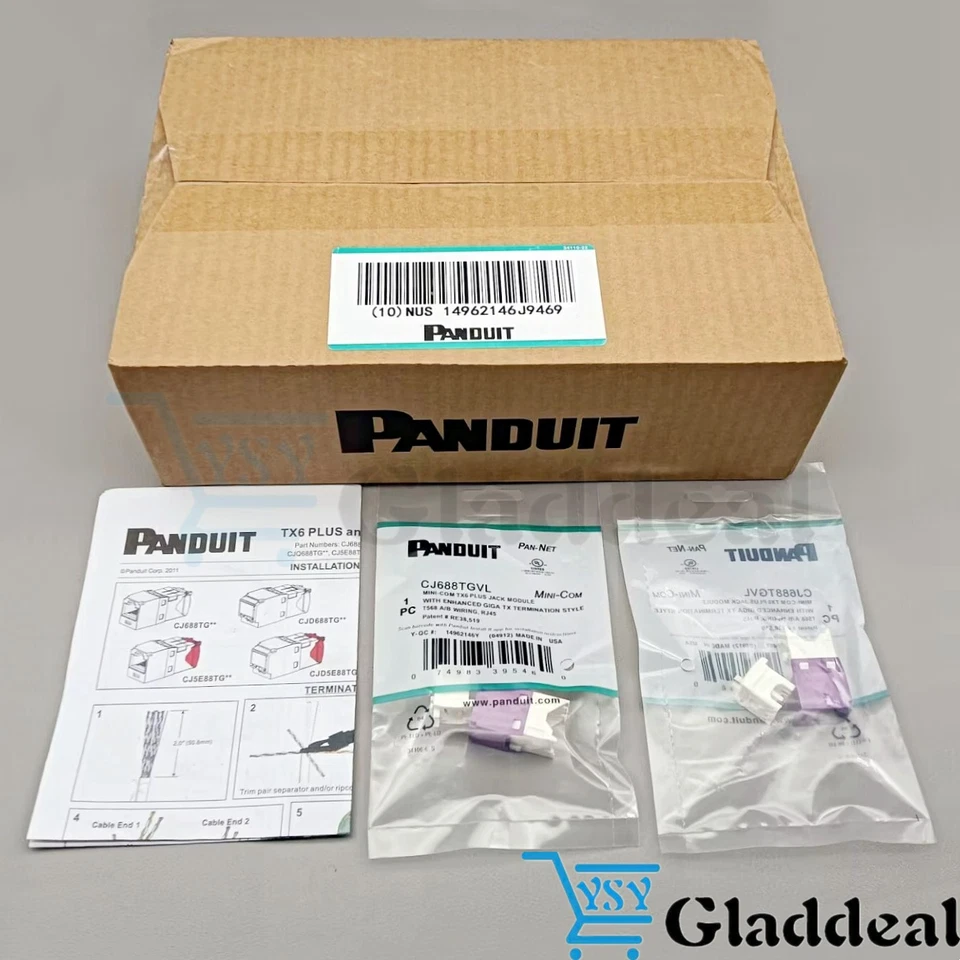 For Panduit Giga TX Cat6 jack Purple CJ688TGVL BOX OF 50. Free shipping！ - Image 4 of 4