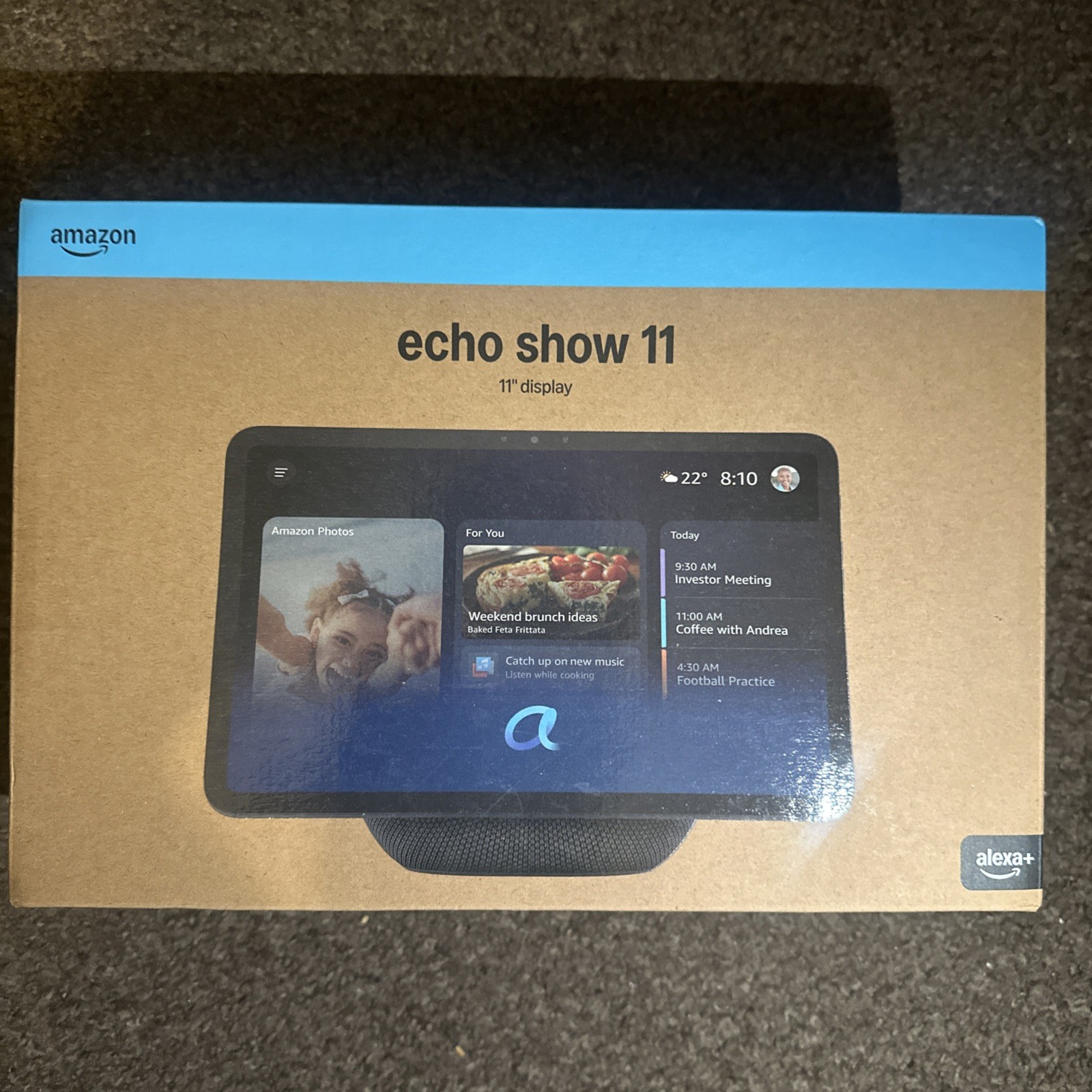 Amazon Echo Show 11 (newest ten), Vibrant Full-HD 11" display with more viewing 
