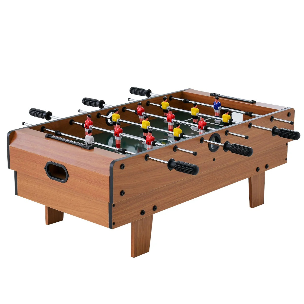 Table de jeu combo 4 en 1 de salon en bois noble 81 cm finitions haut de gamme
