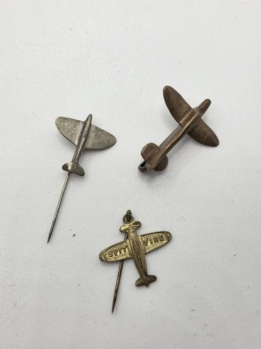 World War Two WW2 Spitfire Fund Wartime Plane Brooch Pin Lot (B)