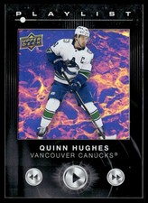 2024-25 Upper Deck Playlist Black Parallel Quinn Hughes #PL-18