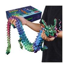 35.4'' Large 3D Printed Dragon, Articulated 3D Dragon Toy for Kids