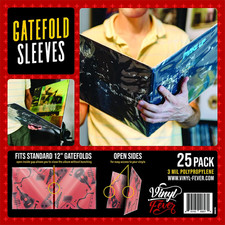 Gatefold Outer LP Sleeves for 12 Inch Vinyl Record Storage 3 Mil Thick Poly Cl