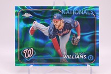 2024 Topps Chrome Update Trevor Williams /125 Blue/Green Lava Lamp Refractor