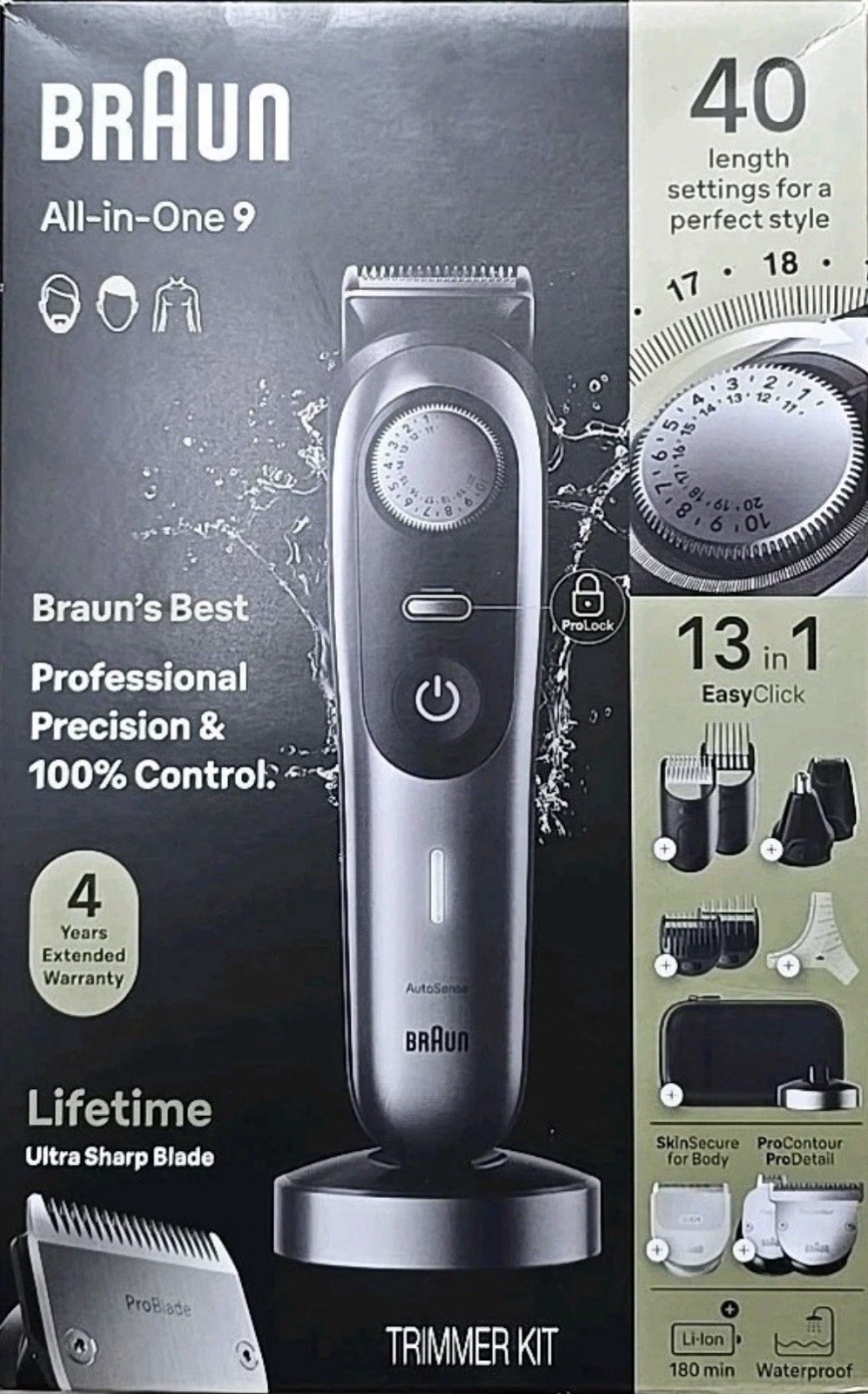 Braun Series 9 All-in-One Shaving Kit - New - Open Box Never
