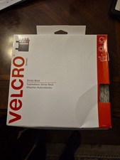 Velcro Brand 91138 Sticky-Back Hook and Loop Fasteners 3/4" X 30' Roll WHITE New